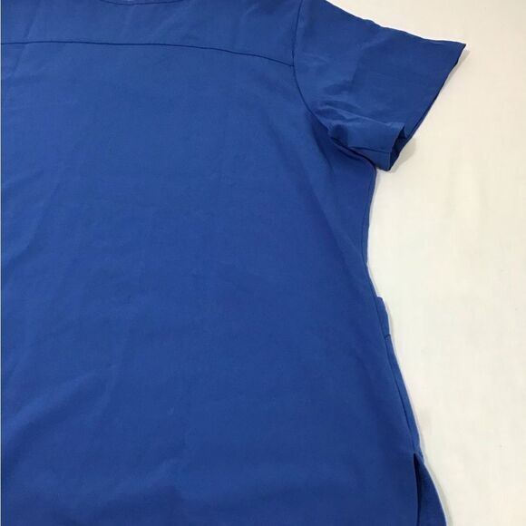 Grey’s Anatomy Uniform Top Royal Blue 3 Pocket V-Neck Laced New Size 3XL - Picture 6 of 13